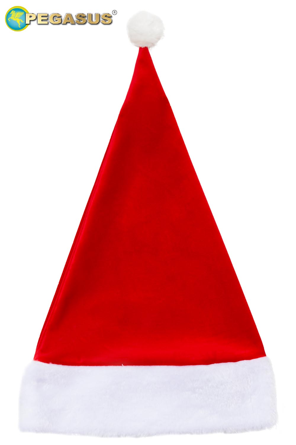 Cappello natalizio in velluto rosso